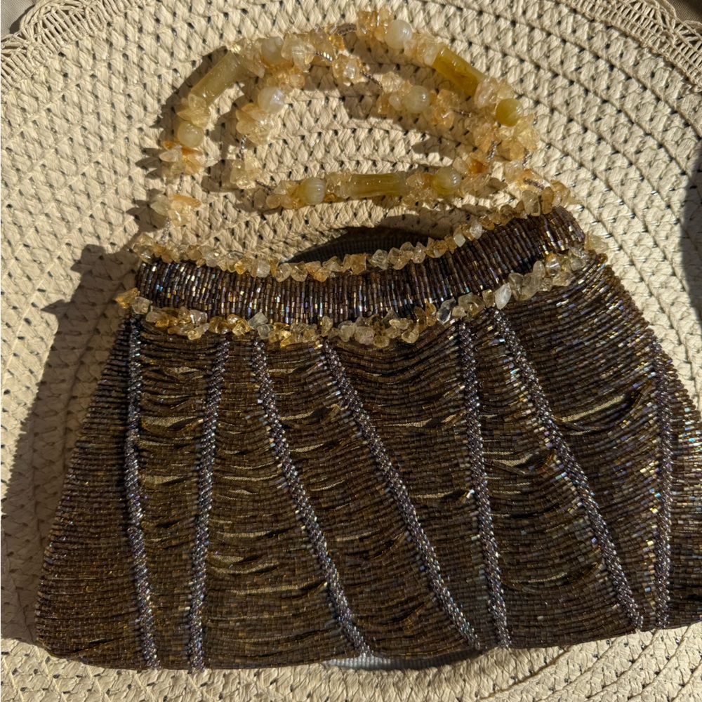 Beaded Mary Frances Purse with beaded handle